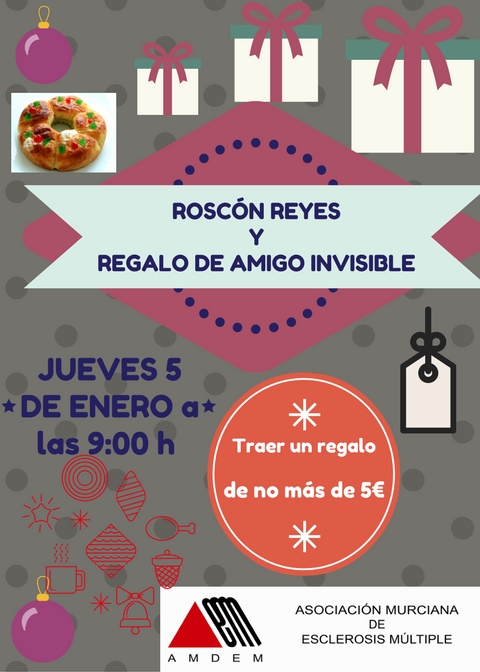 ¡ROSCÓN DE REYES Y REGALO AMIGO INVISIBLE!