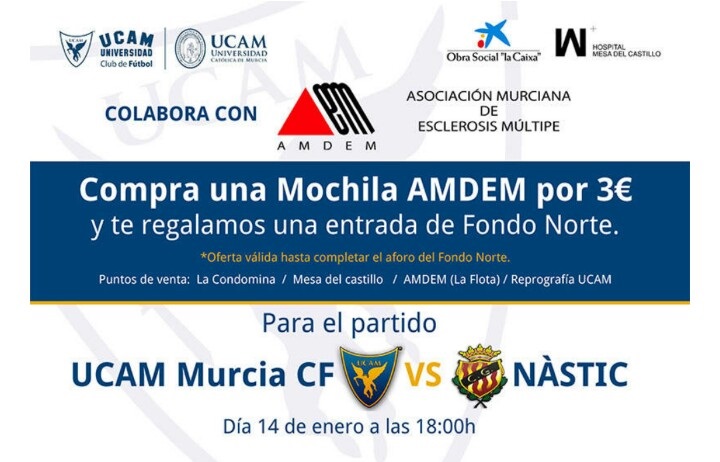 UCAM Murcia – Nástic, a beneficio de AMDEM