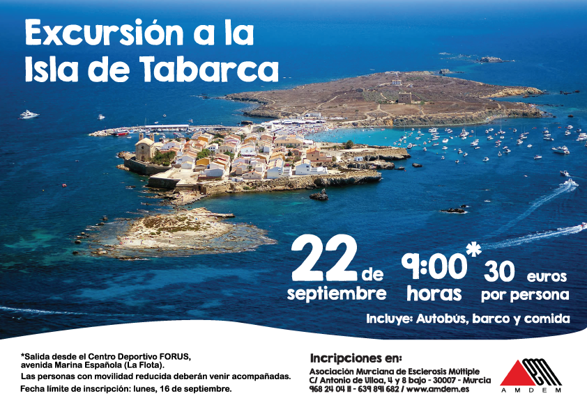 Domingo 22 de septiembre – Excursión a Tabarca
