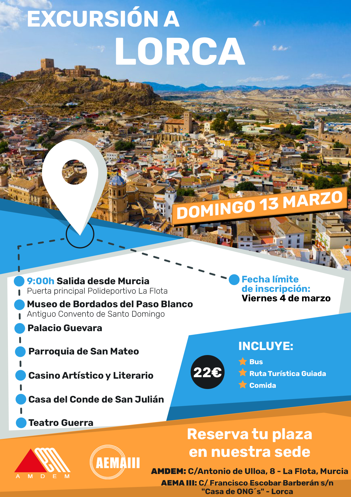Excursión a Lorca – ¡Acompáñanos a conocer la Ciudad del Sol!